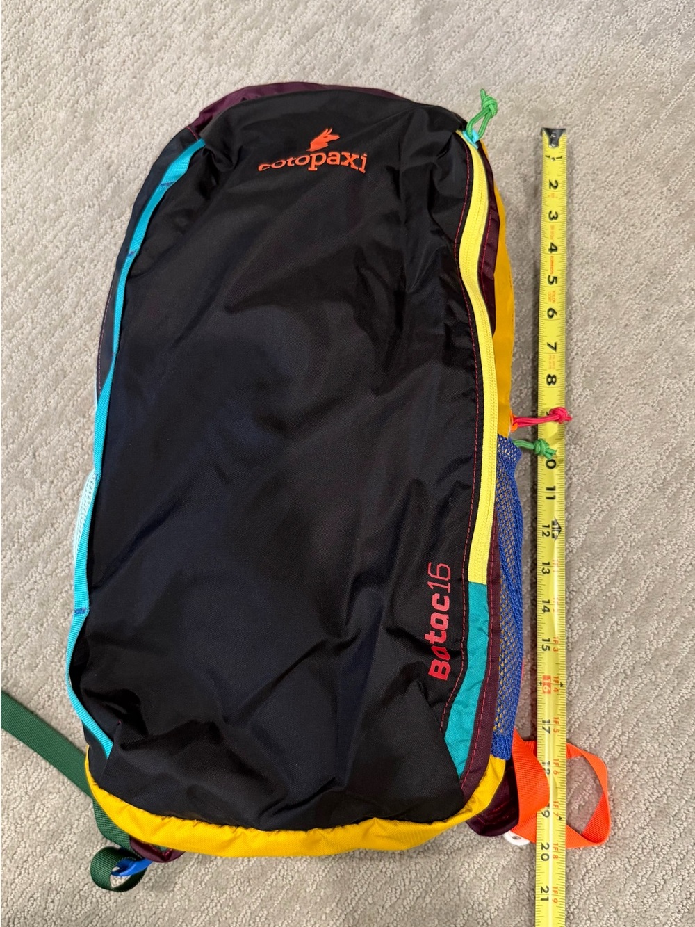 Cotopaxi Batac16 liter Black Multi-Color Backpack - Picture 8 of 9